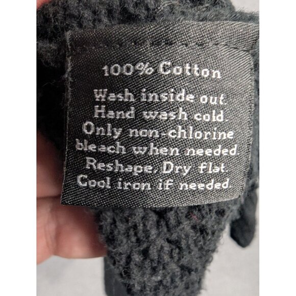 Rock & Republic Sweater Womens Small Black Studded Open Knit Pullover Top Chic - Picture 7 of 8